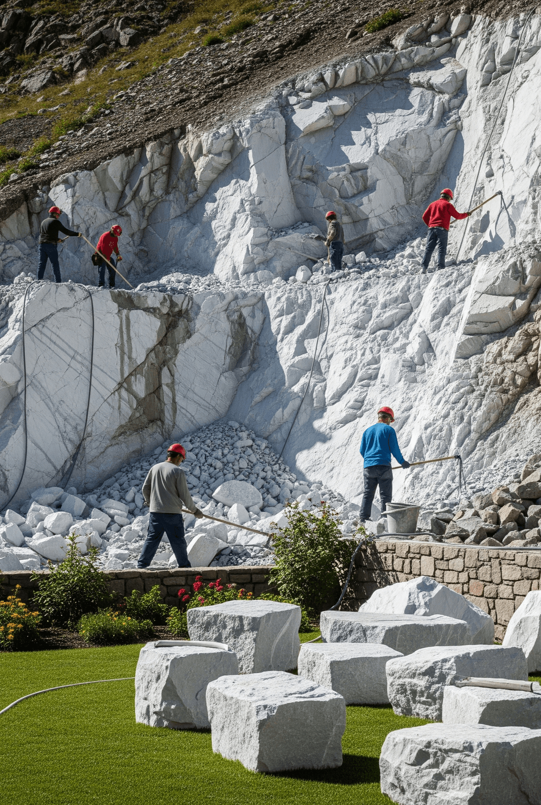 Premium marble texture showcase